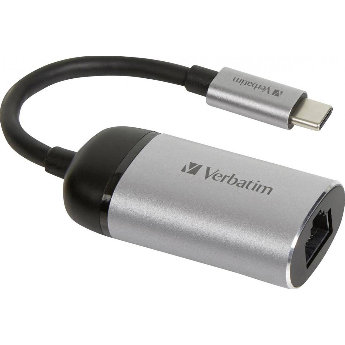 Verbatim - VERBATIM Adaptateur USB3.0 Type C vers ethernet RJ45 Gigabit - Carte réseau
