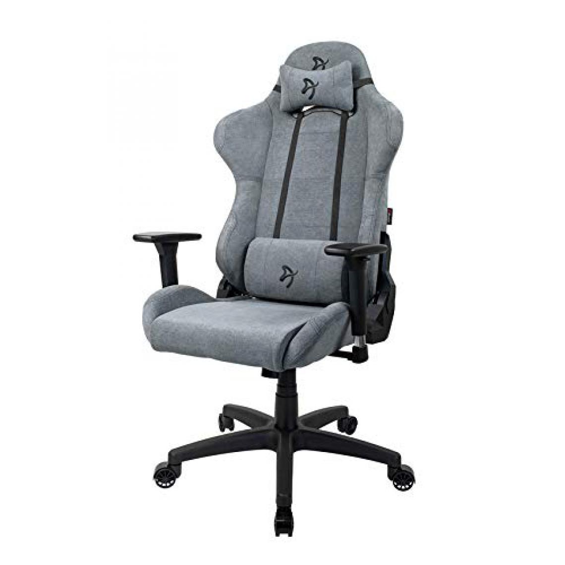 Arozzi - Fauteuil gaming Torretta Soft Fabric Arozzi gris clair - Chaise gamer