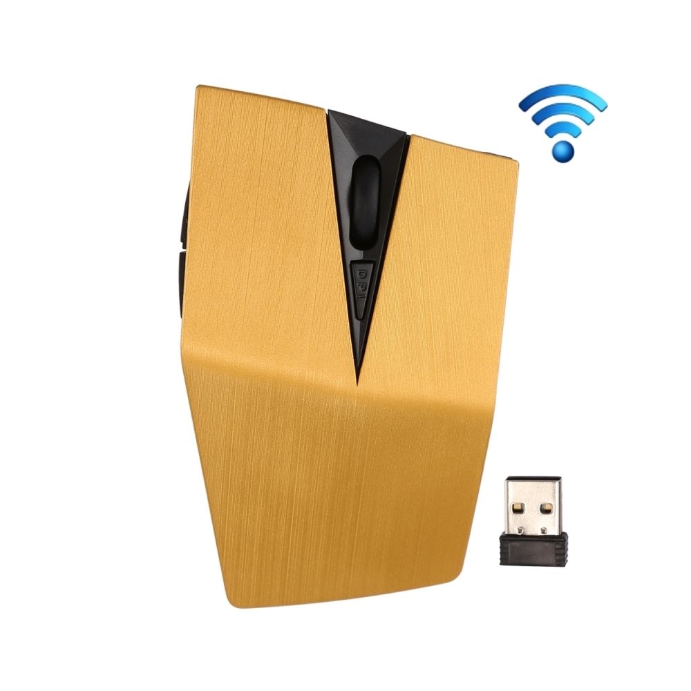 Wewoo - Souris sans fil jaune pour Ordinateur PC Portable 2.4GHz USB Récepteur Réglable 1200 DPI Optique Sans - Souris