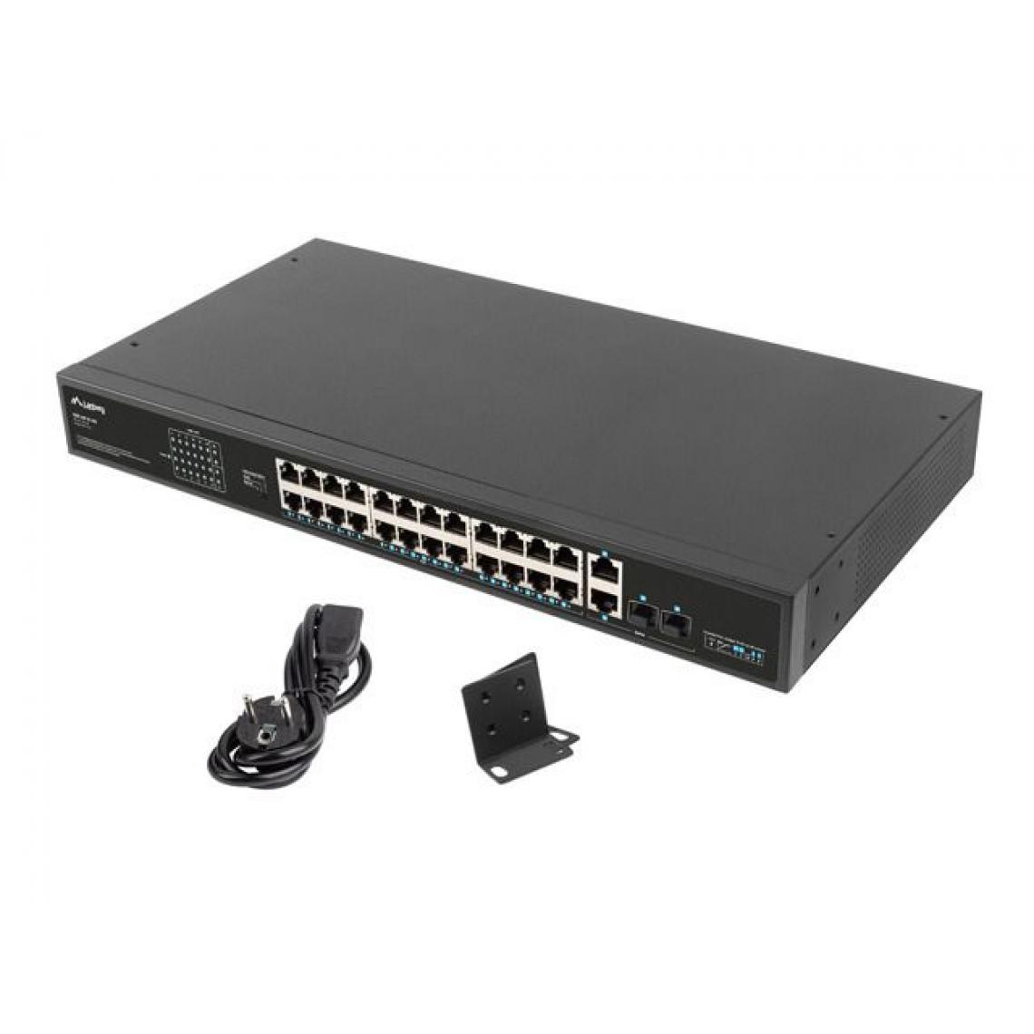 Inconnu - Lanberg Switch rack 19`` POE+ 24x 100Mb PoE+ /2x SFP ETHERNET 360W - Switch