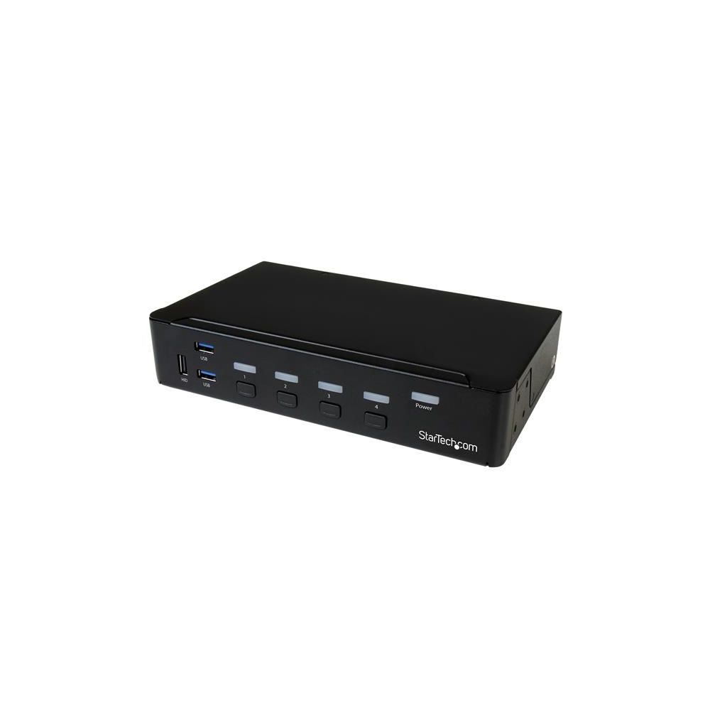 Startech - StarTech.com Switch KVM USB DisplayPort à 4 ports avec hub USB 3.0 intégré - 4K 30 Hz - Switch