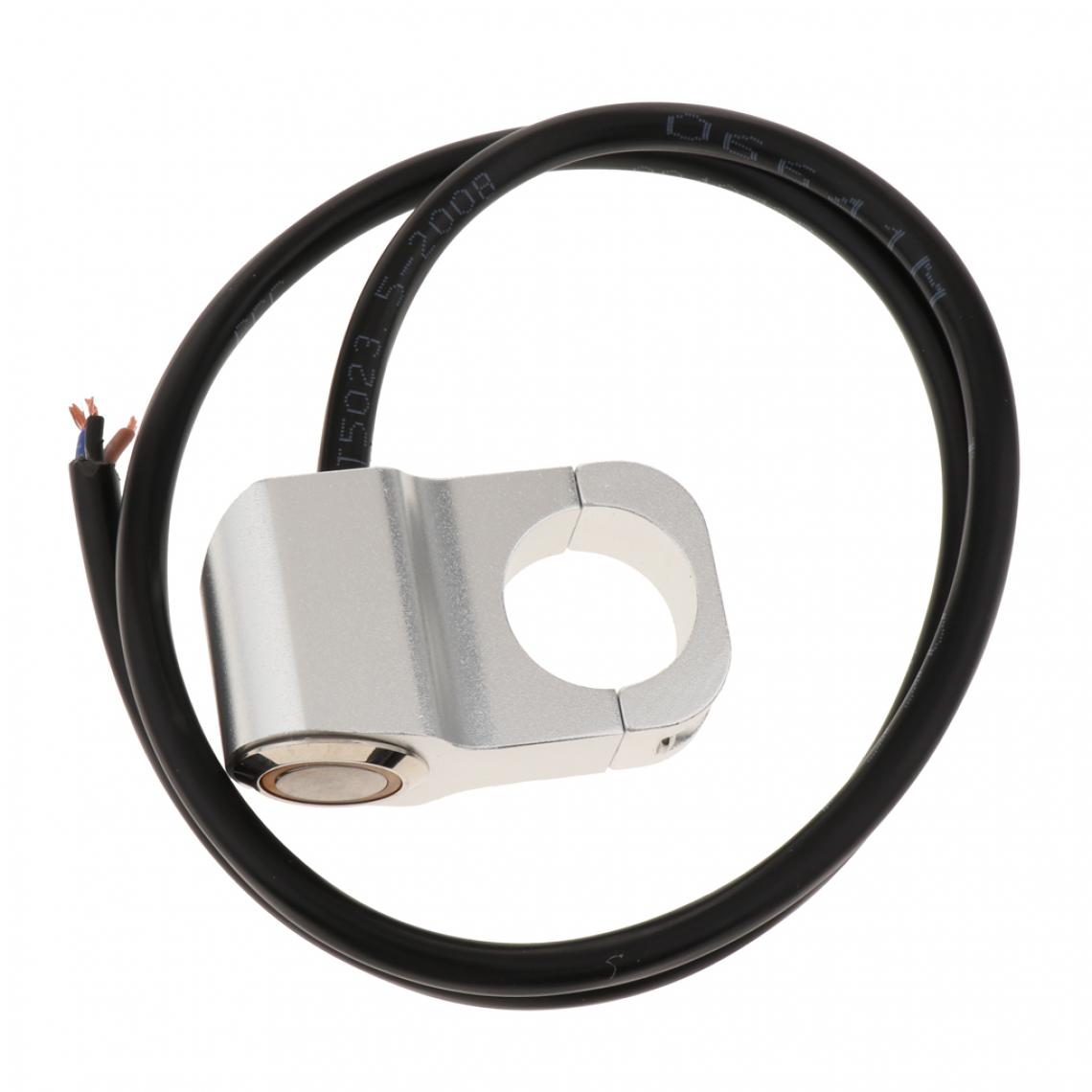 marque generique - 7/8 "interrupteur de phare antibrouillard de phare de moto en acier inoxydable, blanc - Switch