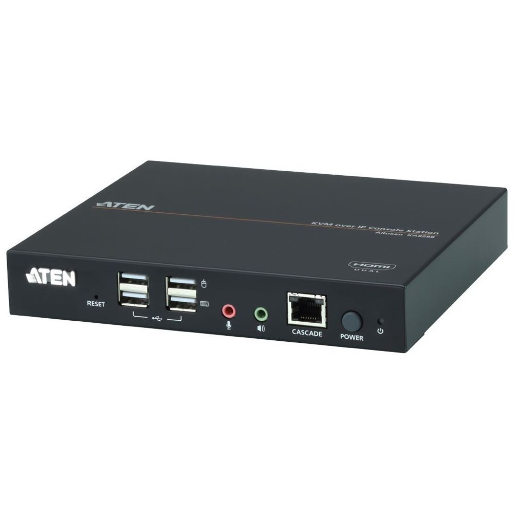 Aten - ATEN KA8288 Console KVM, double HDMI, USB, audio, KVM sur IP - Boitier d'acquisition