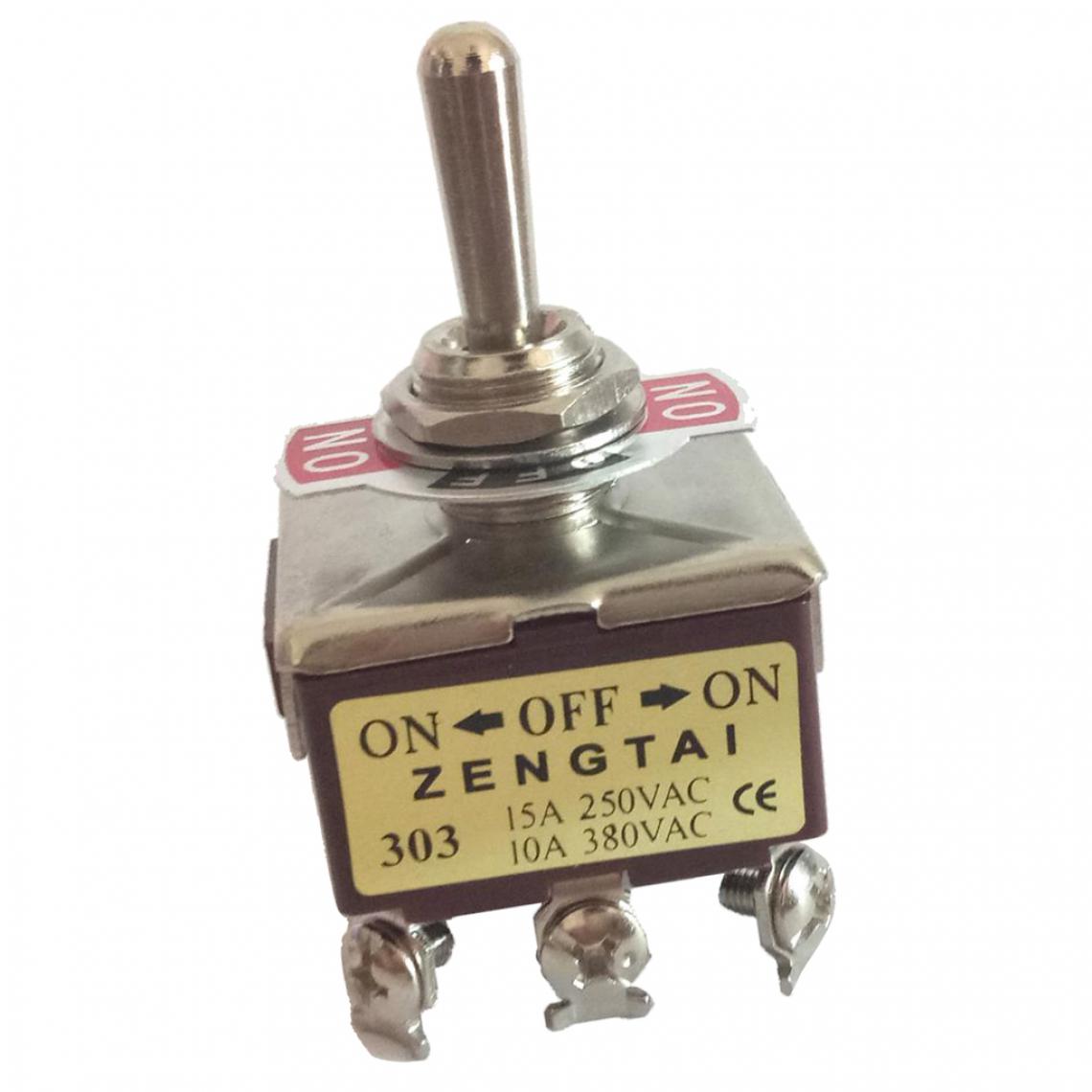 marque generique - Interrupteur à Bascule Toggle Switch 3PDT ON-OFF-ON 3Position 9 Pins Latching, AC 250V 15A/380V 10A - Switch