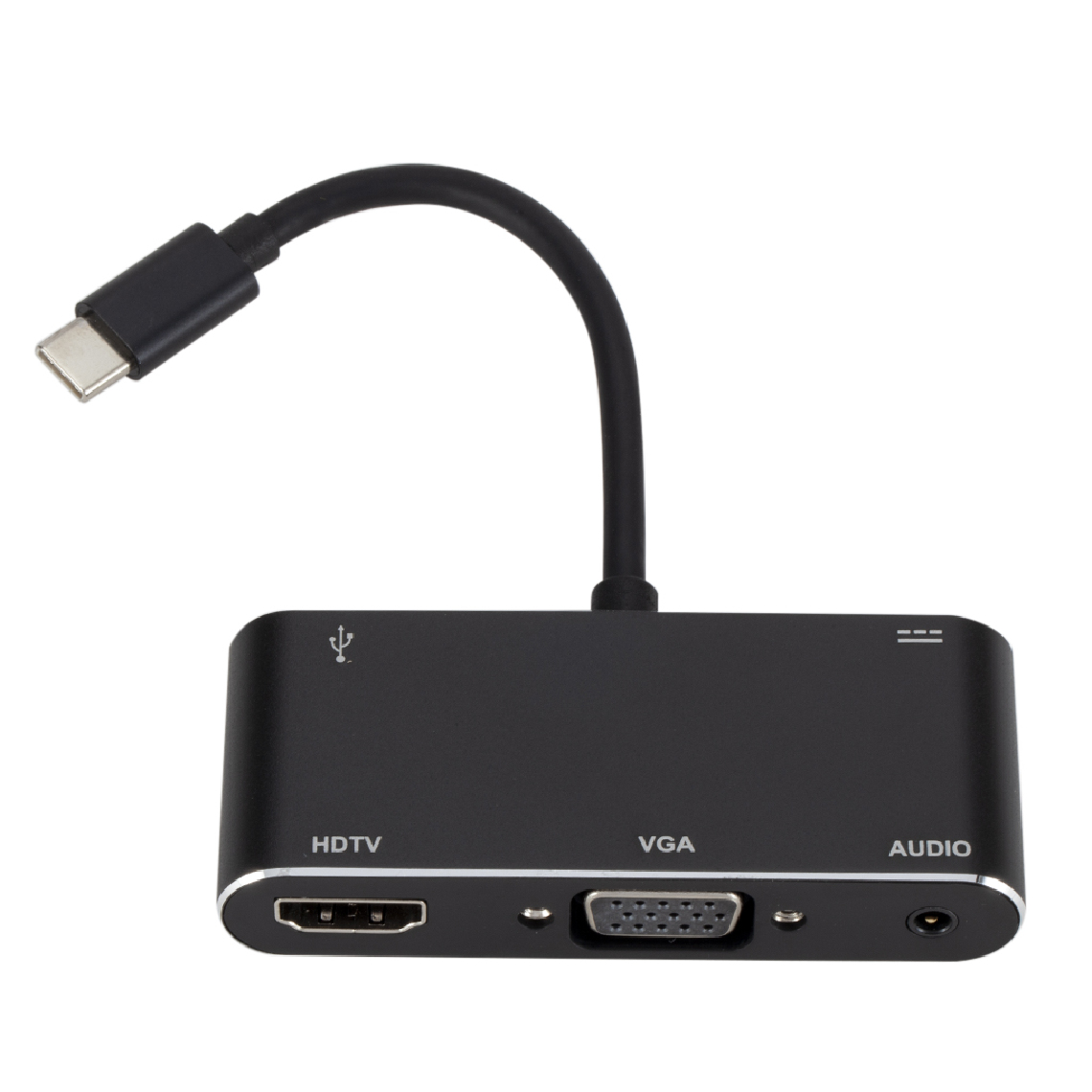 marque generique - Adaptateur de Hub USB 3.1 Type-C Vers HDMI VGA 3,5 Mm Audio USB 3.0 pour Smartphone HDTV - Hub