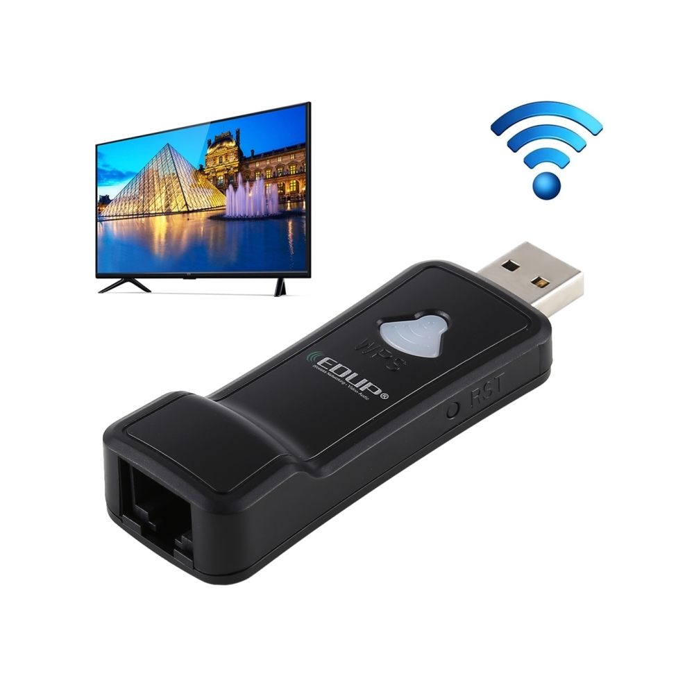 Wewoo - EP-2911S 300Mbps 2.4GHz USB répéteur sans fil WiFi pour adaptateur réseau RJ45 TV, décodeur, PS4, Xbox, imprimante, projecteur - Clé USB Wifi