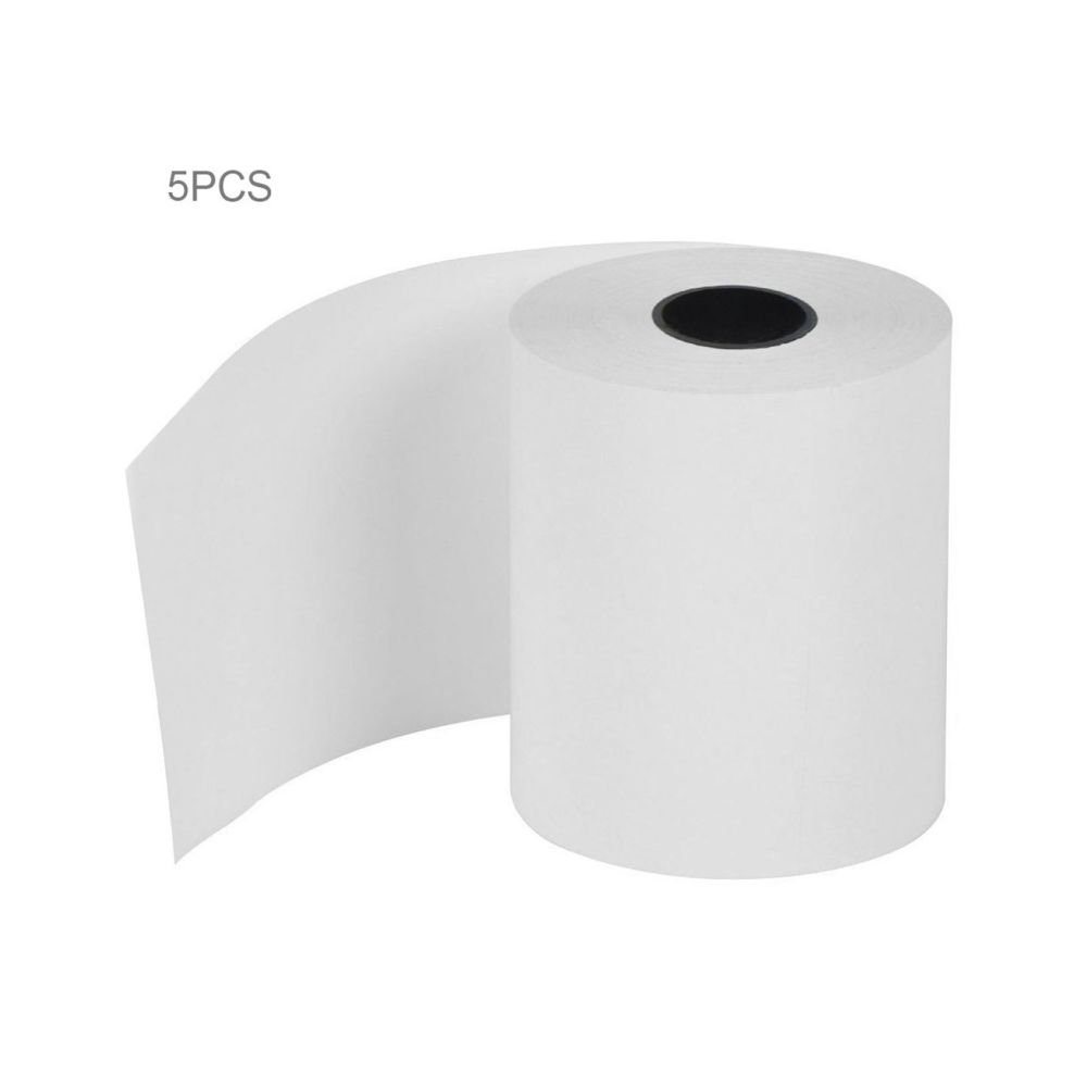 Wewoo - Papier thermique d'épaisseur de 5 PCS 57 * 50mm 0.06-0.08mm - Imprimantes d'étiquettes