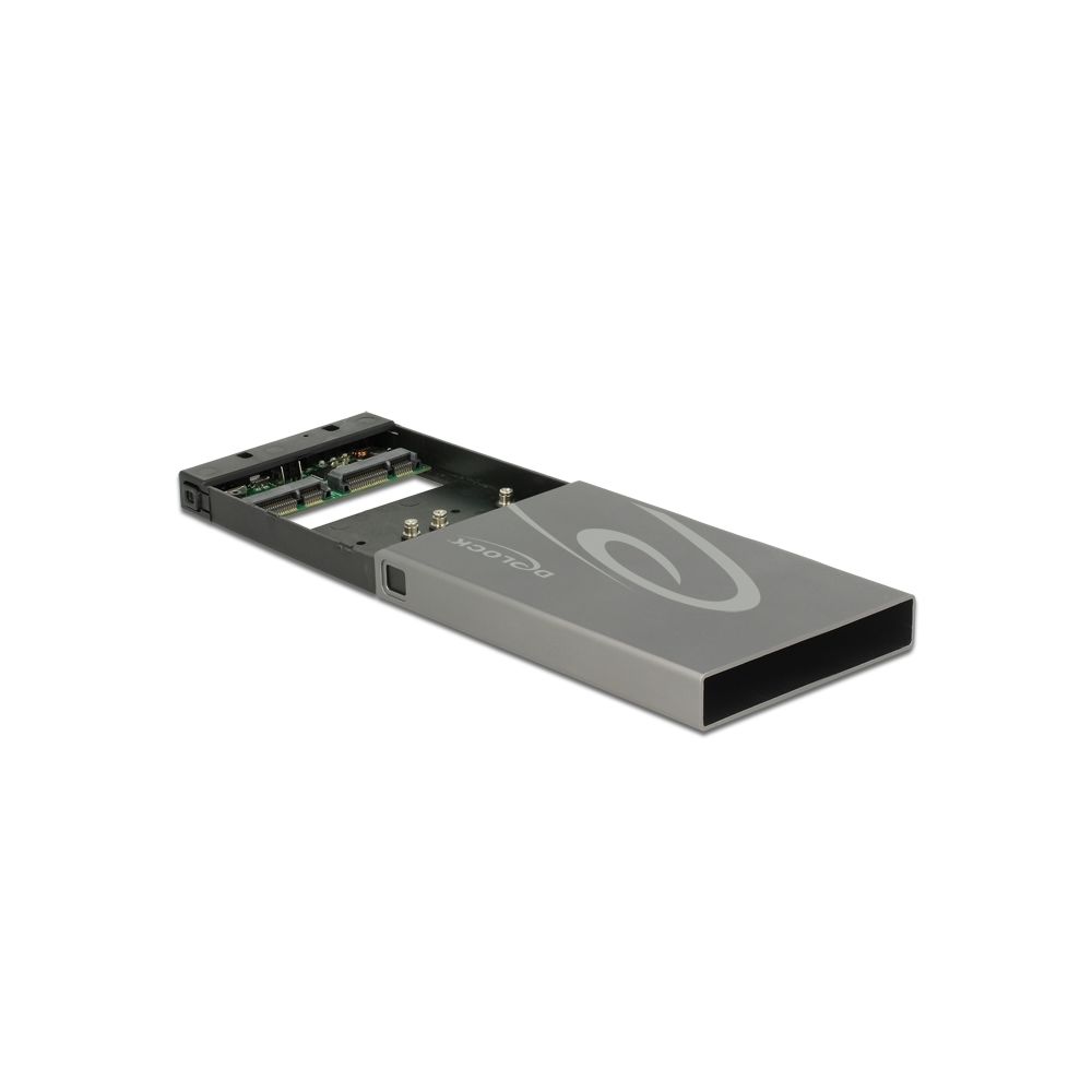 Delock - DeLock 2x mSATA SSD > USB 3.1 Gen2 USB Type-C Buchse - Hub