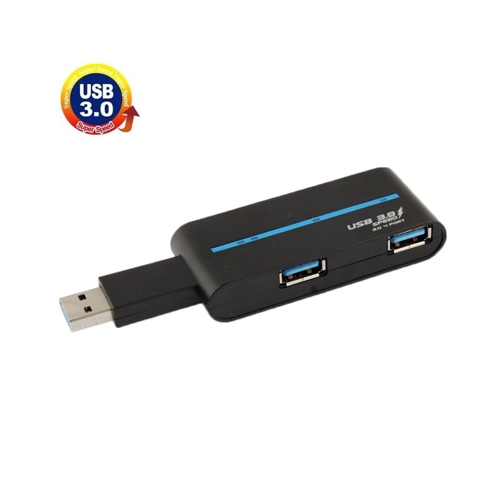 Wewoo - Hub USB 3.0 noir 4 ports USB 3.0 Vitesse 480Mbps - Hub
