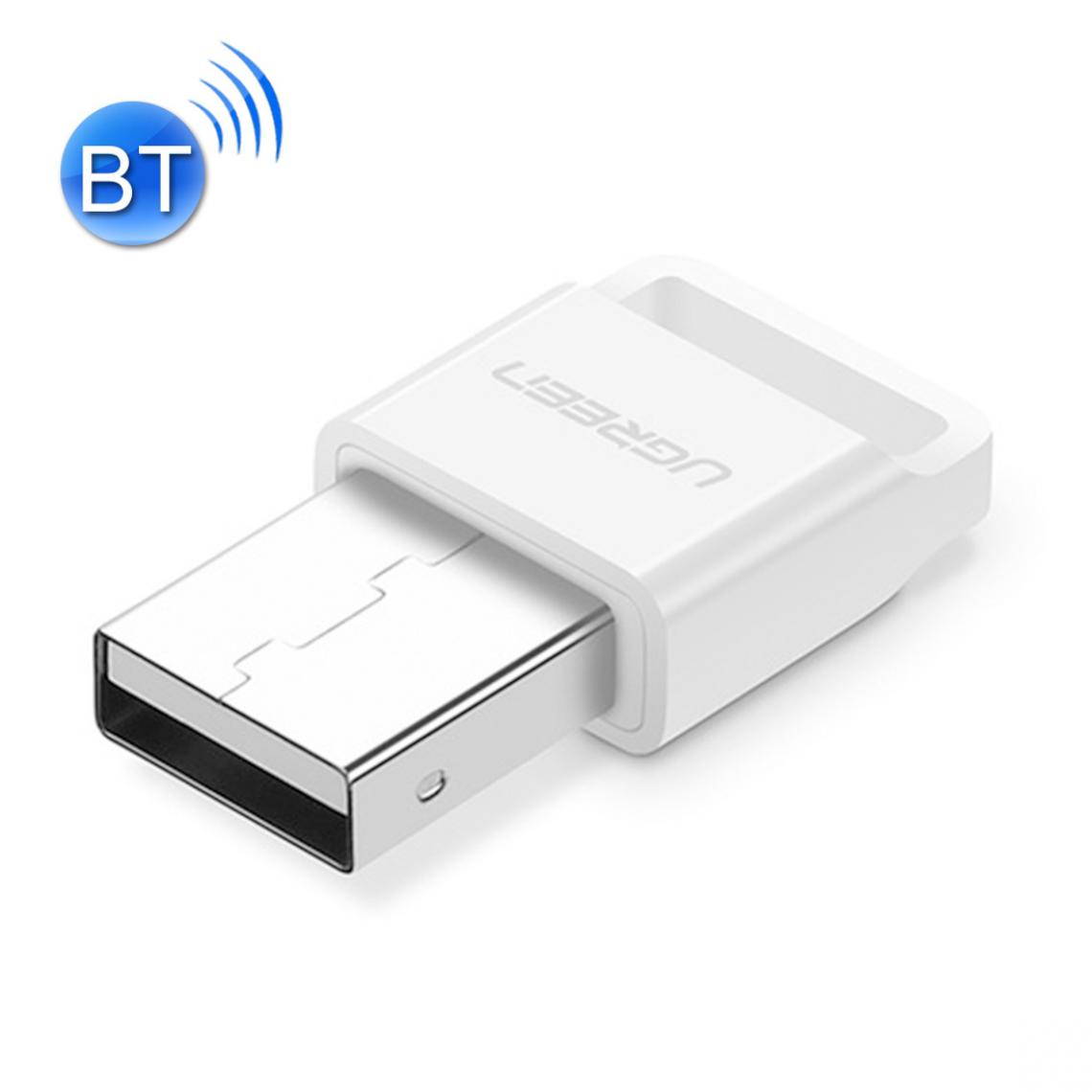 Wewoo - Clé Bluetooth blanc pour PC, Distance de transmission: 20m USB 2.0 Adaptateur APTX V4.0 Dongle Récepteur Audio Transmetteur - Carte réseau