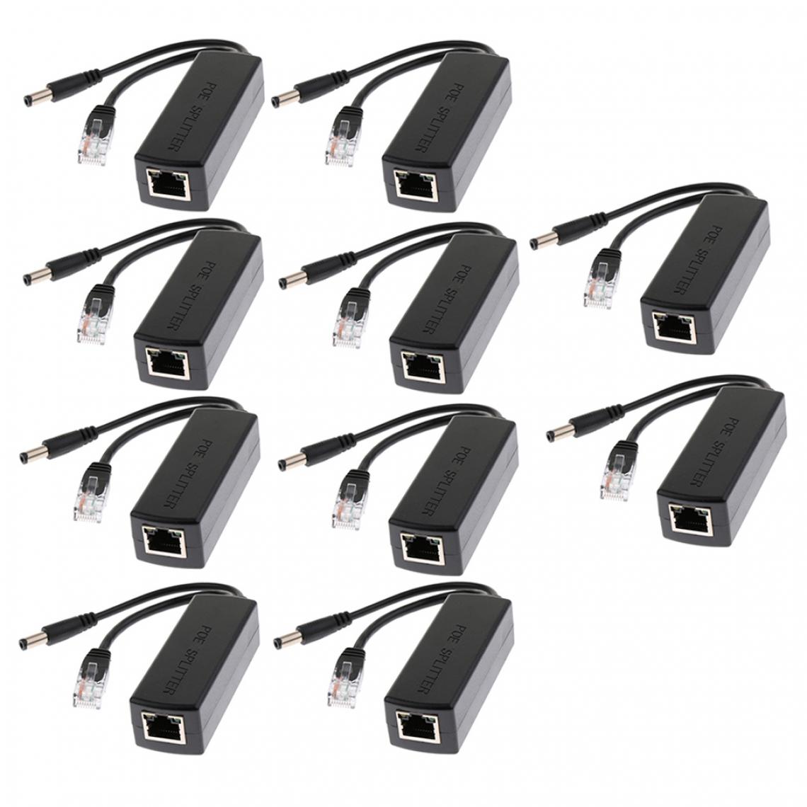 marque generique - 10x IEEE 802.3af Micro USB Power Splitter PoE Active Sur Ethernet 48Vto12V - Modem / Routeur / Points d'accès