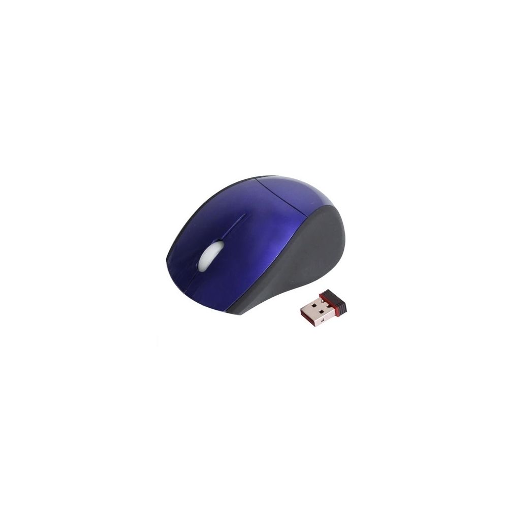 Wewoo - Souris sans fil bleu Mini optique sans 2.4GHz avec mini-récepteur USB, Plug and Play, distance de travail 10 mètres - Souris