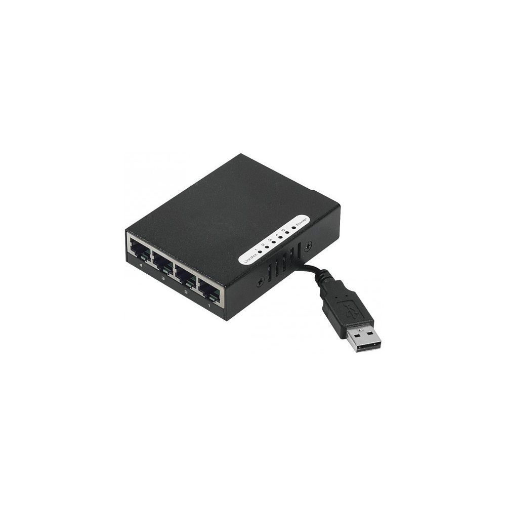 Dexlan - DEXLAN Mini Switch réseau 5 ports 10/100 alimentable par USB - Switch