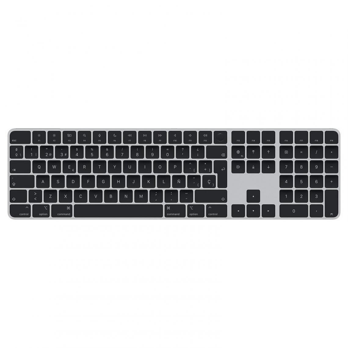 Apple - Magic Keyboard avec Touch ID et pavé numérique Noir-ES (MMMR3Y/A) - Clavier