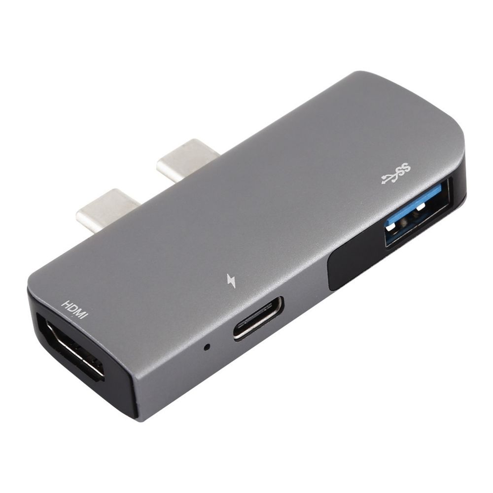 Wewoo - HUB Port double USB-C / Type-C vers PD + Adaptateur de concentrateur d'extension multifonctions USB + HDMI - Hub