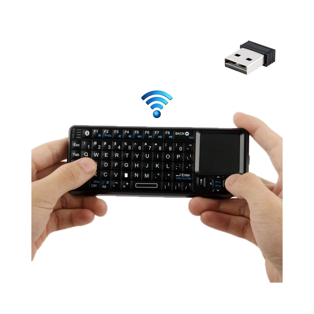 Wewoo - Pour Mobile / PC / noir Presenter utilisation UKB-100 Bluetooth Wireless Ultra Mini clavier avec Touchpad - Clavier