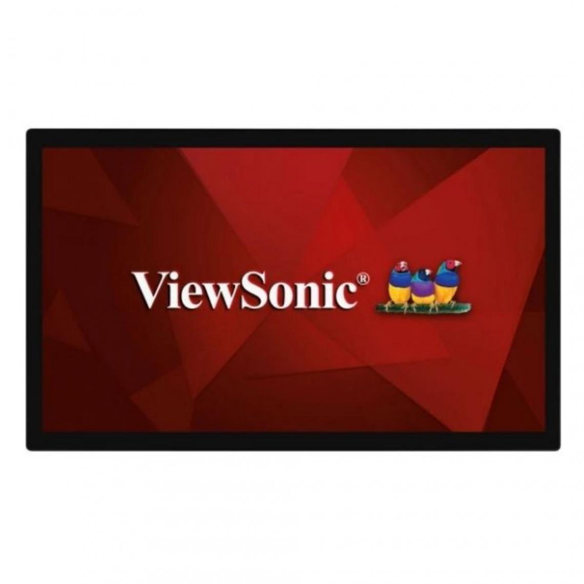 Viewsonic - Ecran 32" Viewsonic TD3207 Noir 16:9 FHD Tactile capacitif 10points IP54 5ms 450 cd/m2 24/7 HDMI DP USB Hp:2x2w Adaptable multi écrans - Moniteur PC