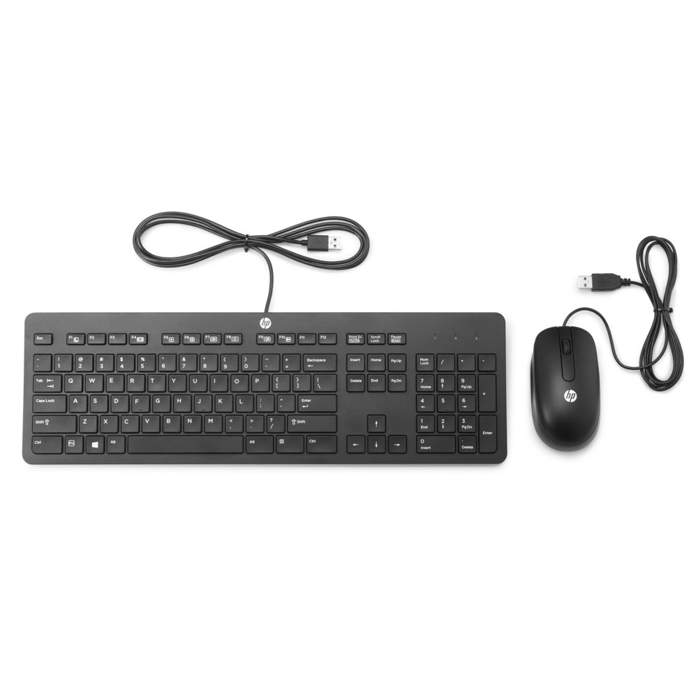 Hp - HP slim usb keyboard and mouse europe - english localization (T6T83AA#ABB) - Pack Clavier Souris