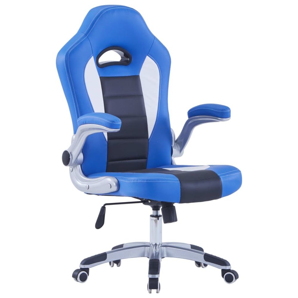 Vidaxl - vidaXL Chaise de jeu Bleu Similicuir - Chaise gamer