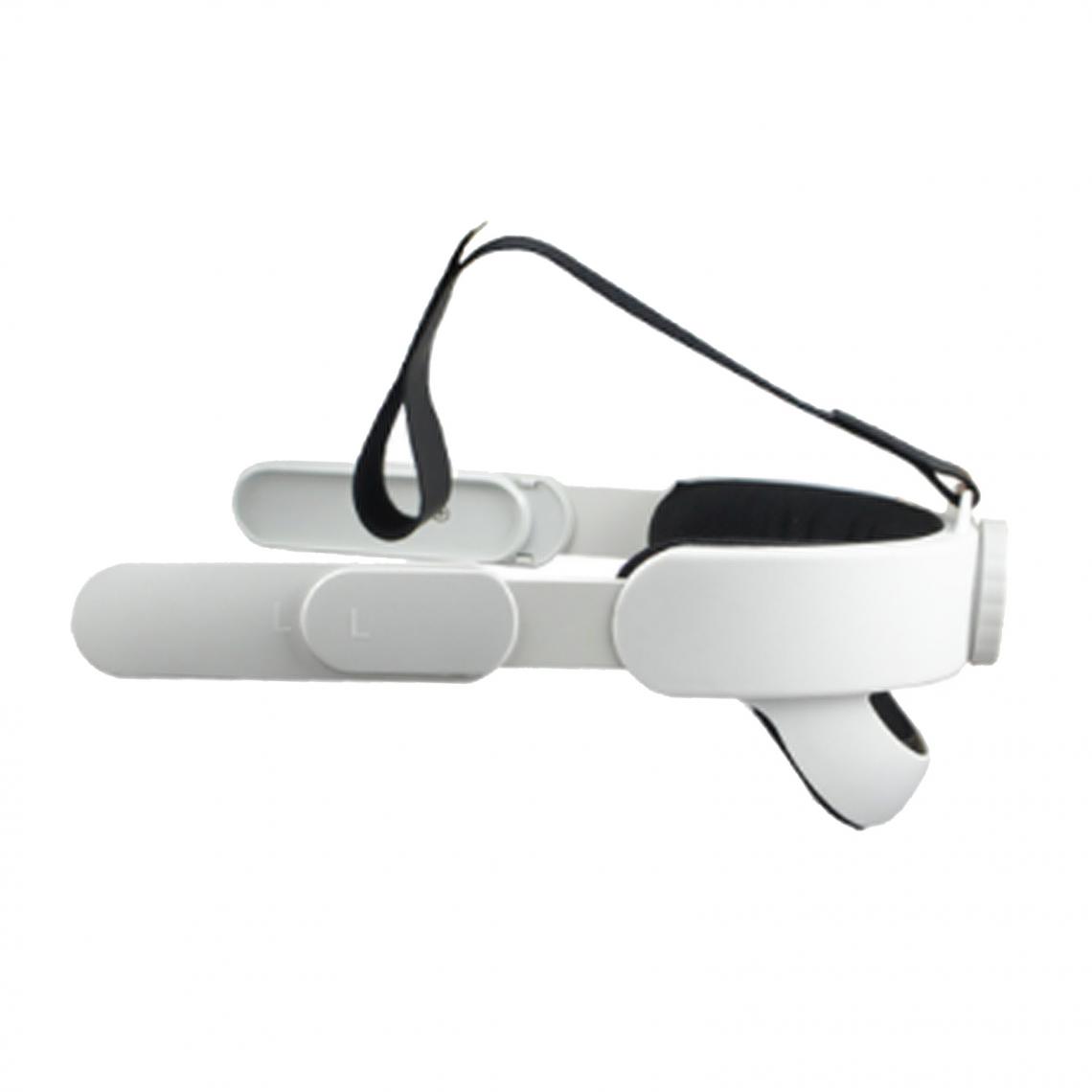 marque generique - Serre-tête Réglable VR Head Strap pour Oculus Quest 2 White Protective - Accessoires Réalité virtuelle