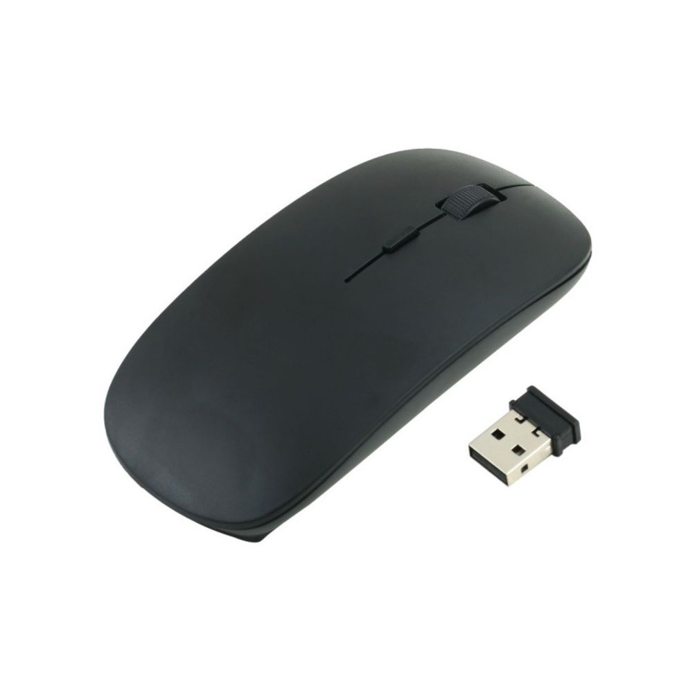 marque generique - Souris Ultra Plate pour PC SAMSUNG Sans Fil USB Universelle Capteur Optique 3 Boutons Couleurs (NOIR) - Souris