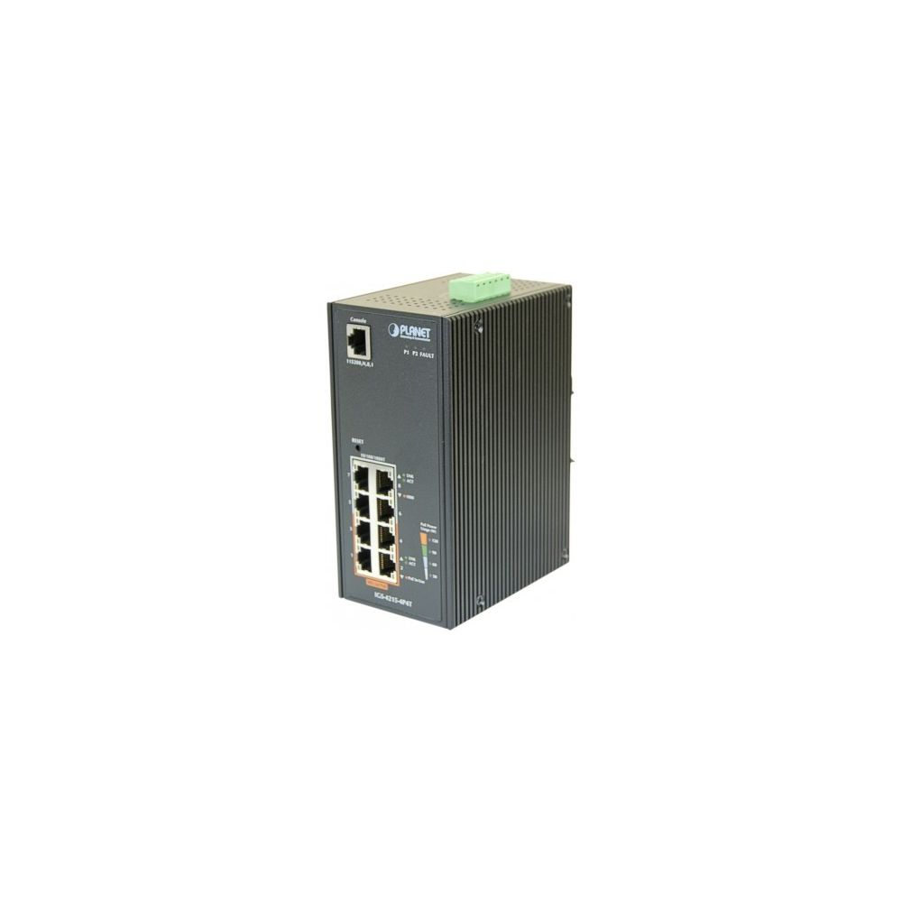 Planet Technology Corp - Planet IGS-4215-4P4T sw indust. 8P giga dont 4 PoE+ -40/75°C - Switch