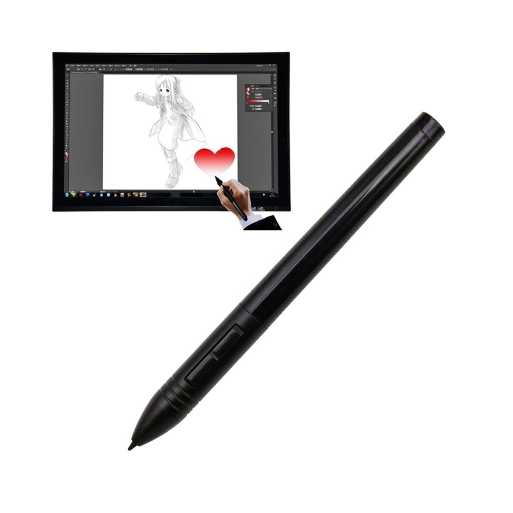 Wewoo - Stylet Numérique Rechargeable Souris Digitizer Sans Fil Stylo pour tablette graphique noir USB - Tablette Graphique