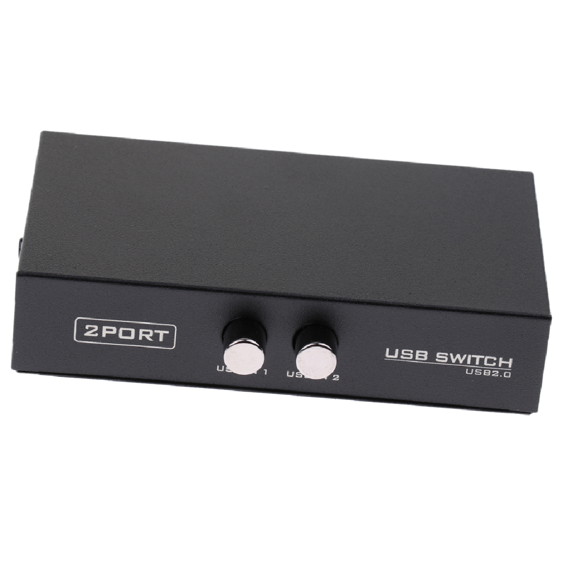 marque generique - Commutateur de Partage Manuel USB 2.0 Boîte D'adaptateur de Commutateur KVM 2 Ordinateurs Partagent 1 Concentrateur de Périphérique USB pour Scanner D - Hub