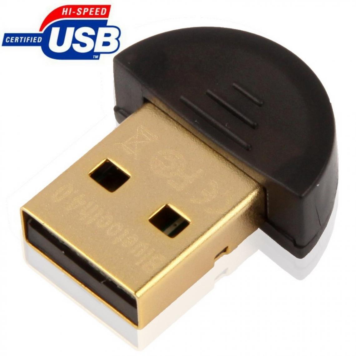 Wewoo - Micro Bluetooth 4.0 USB Adapter, noir Support de données vocales Distance de transmission: 30m - Carte réseau