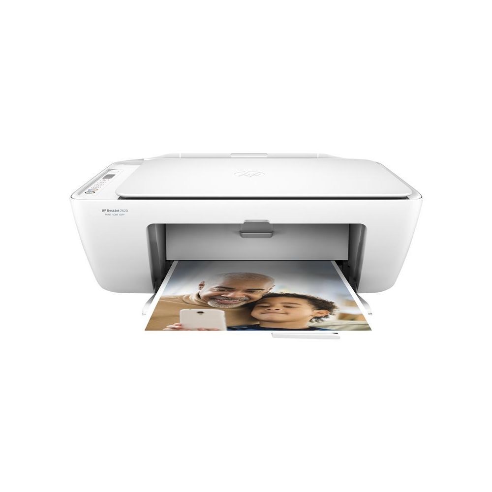 Hp - Imprimante multifonctions 4 en 1 Deskjet 2620 - Blanc - Imprimante Jet d'encre