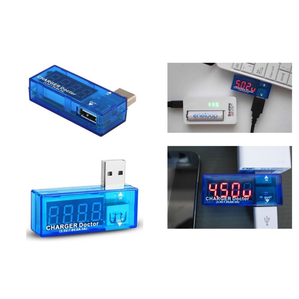 Kalea-Informatique - Testeur de charge USB - Informe sur tension et intensité delivrées ! - Switch