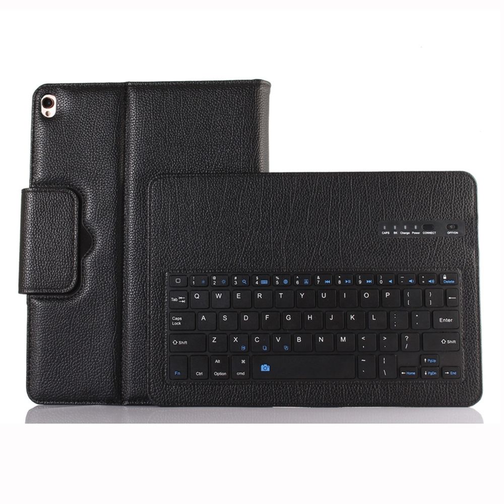 Wewoo - IP09 pour iPad 10,2 pouces Texture amovible ABS clavier Bluetooth Etui en cuir avec fonction de support Noir - Clavier