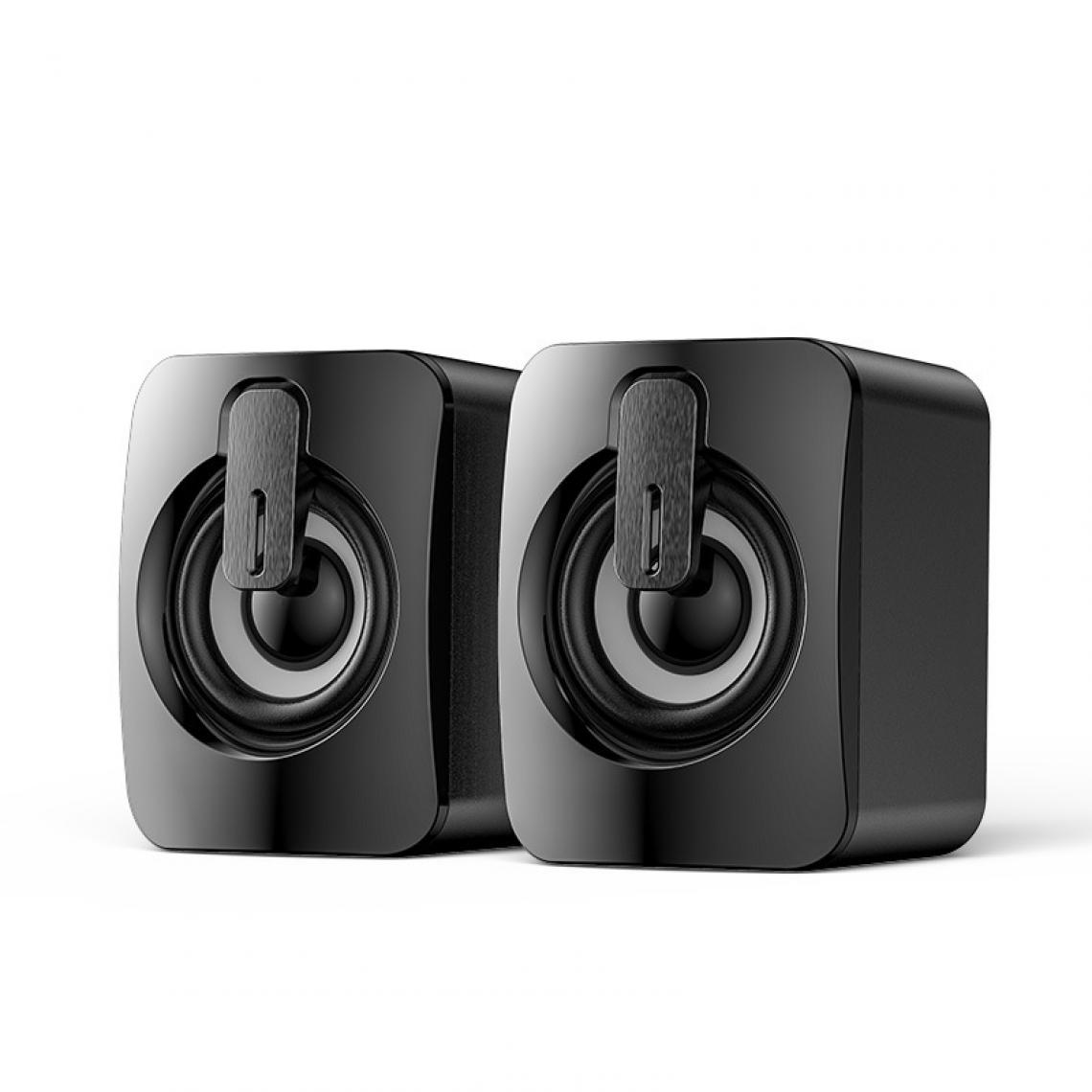 Universal - Haut-parleurs Bluetooth Haut-parleurs USB d'ordinateur 3D Stéréo Bass Sound Subwoofer PC Portable Desktop Multimedia Speakers | Haut-Parleurs d'ordinateur (Noir) - Enceinte PC