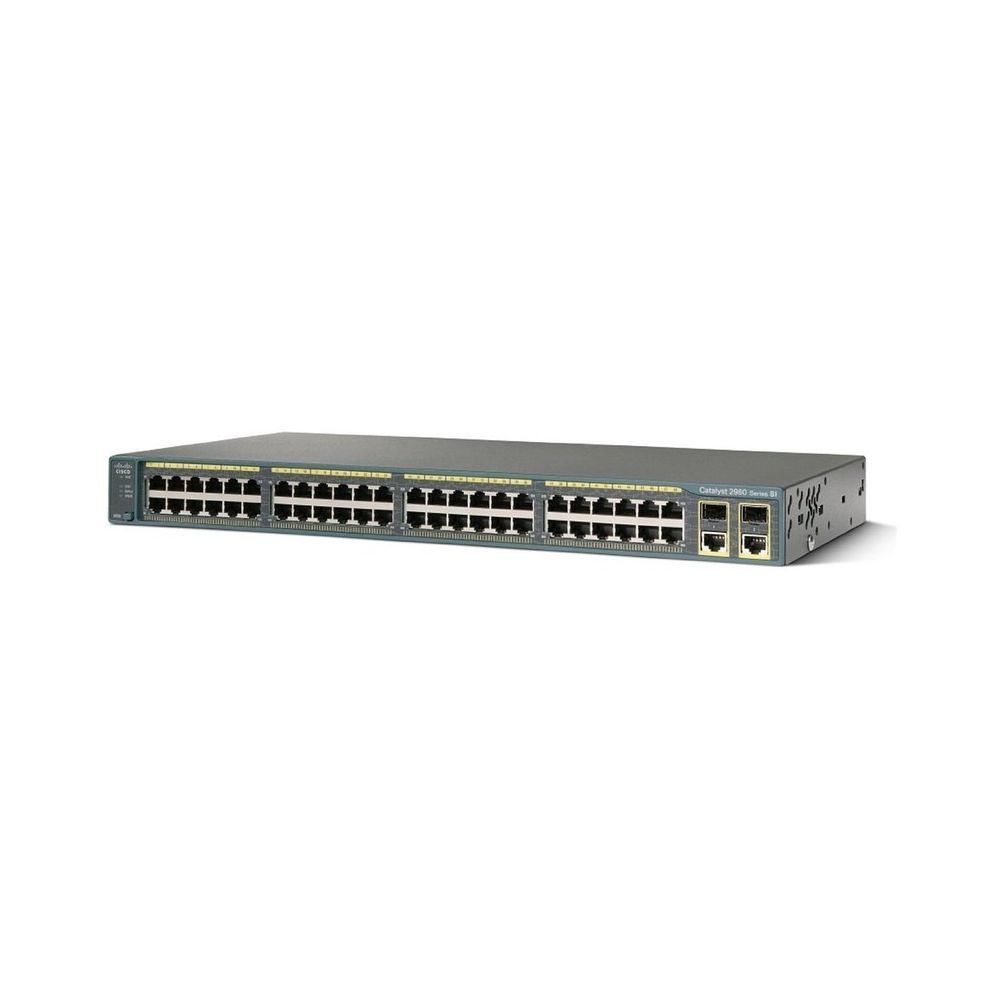Cisco - CISCO - Catalyst 2960 PLUS 48 10/100 + 2T/SFP Lan Base - WS-C2960+48TC-S - Switch