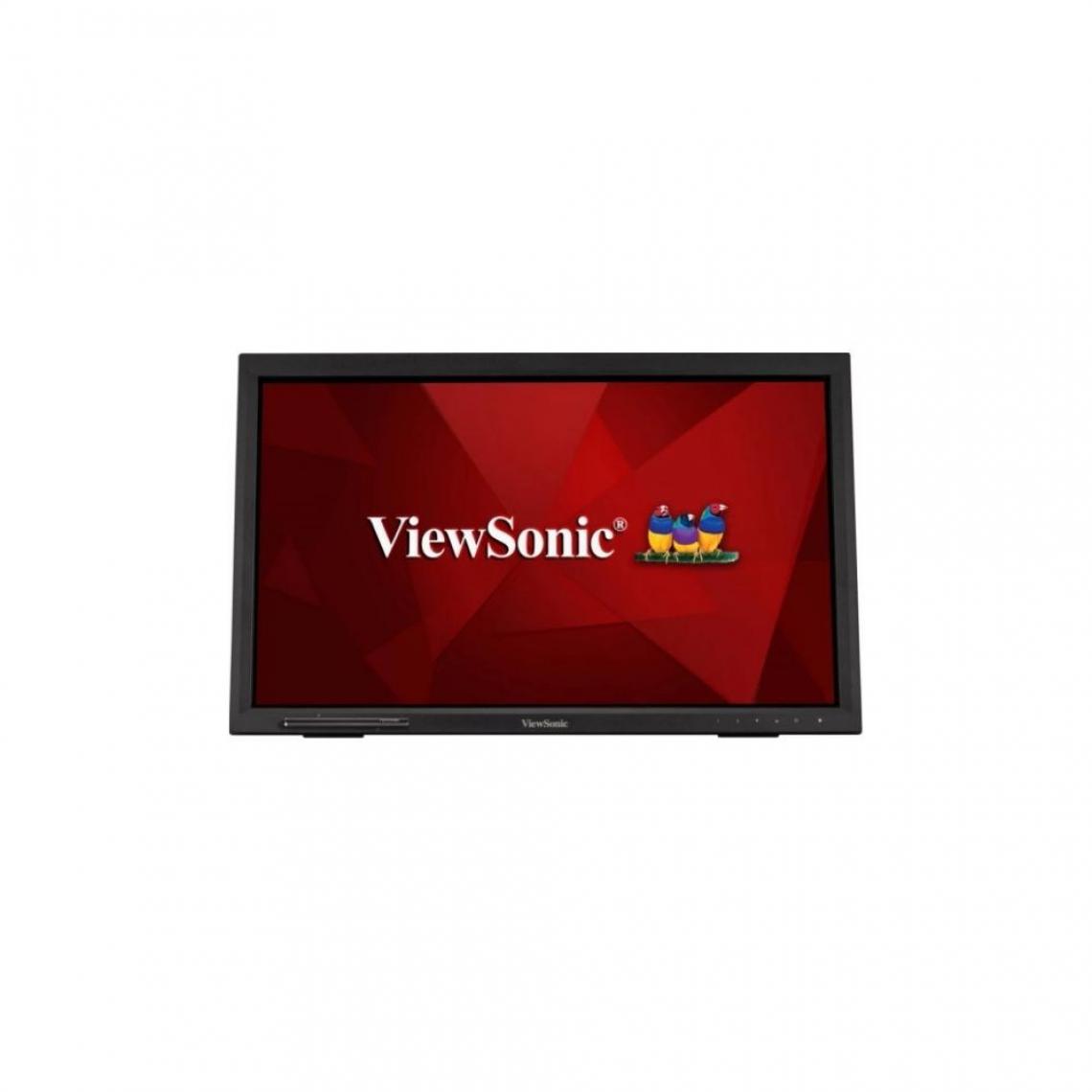 Viewsonic - Ecran 21.5''ViewSonicTD2223 Noir 16:9 FHD LED Tactile capacitif 10 Points 5ms 250 cd/m2 Hp:2Wx2 HDMI DVI VGA USB Porte stylo magnetique - Moniteur PC