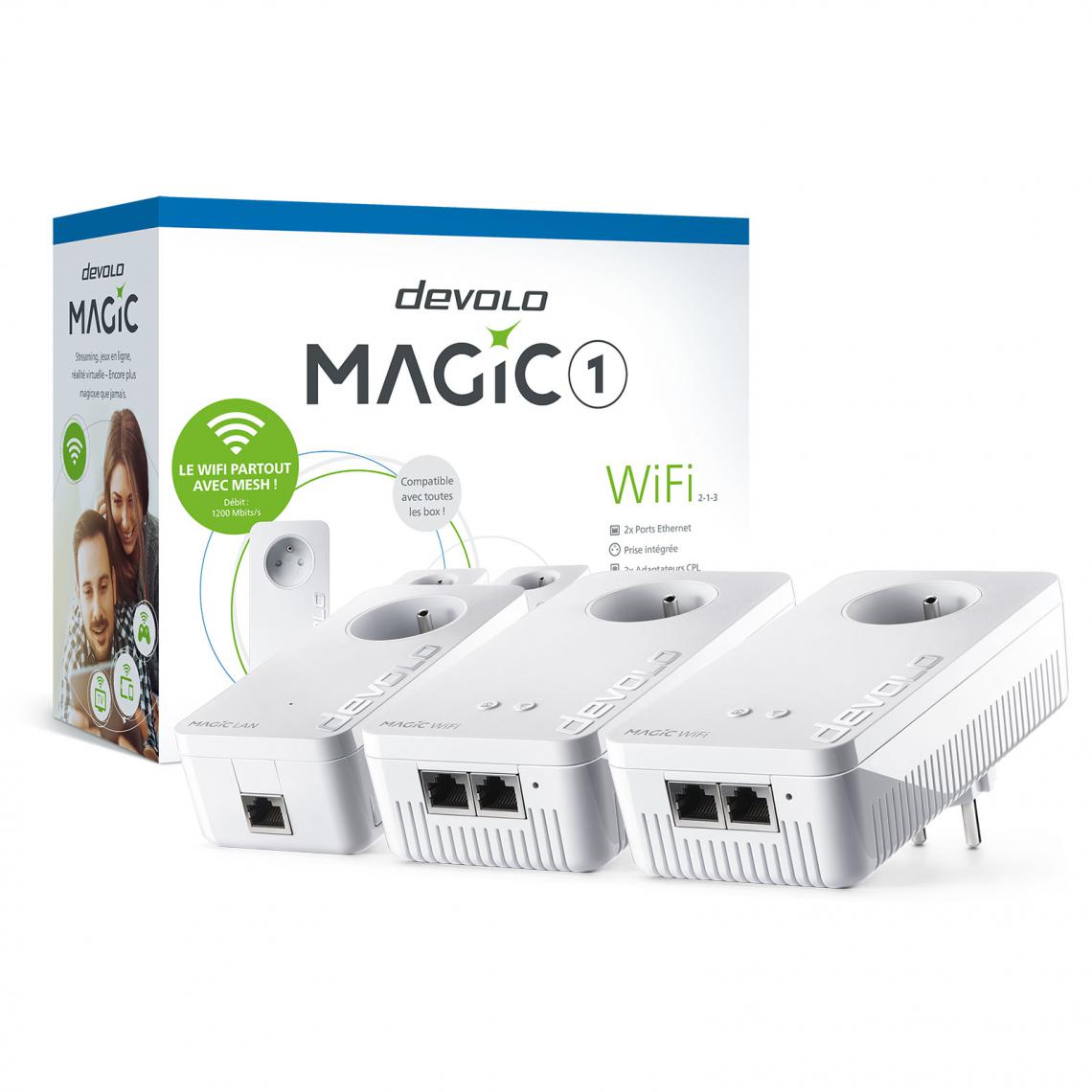 Devolo - DEVOLO Kit CPL Magic 1 Wifi 2-1-3 - CPL Courant Porteur en Ligne
