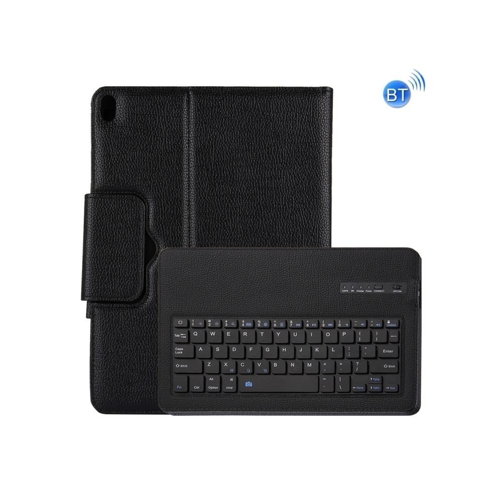 Wewoo - Etui à rabat horizontal avec clavier Bluetooth détachable et texture Litchi pour iPad Pro 12.9 pouces (2018) (Noir) - Clavier