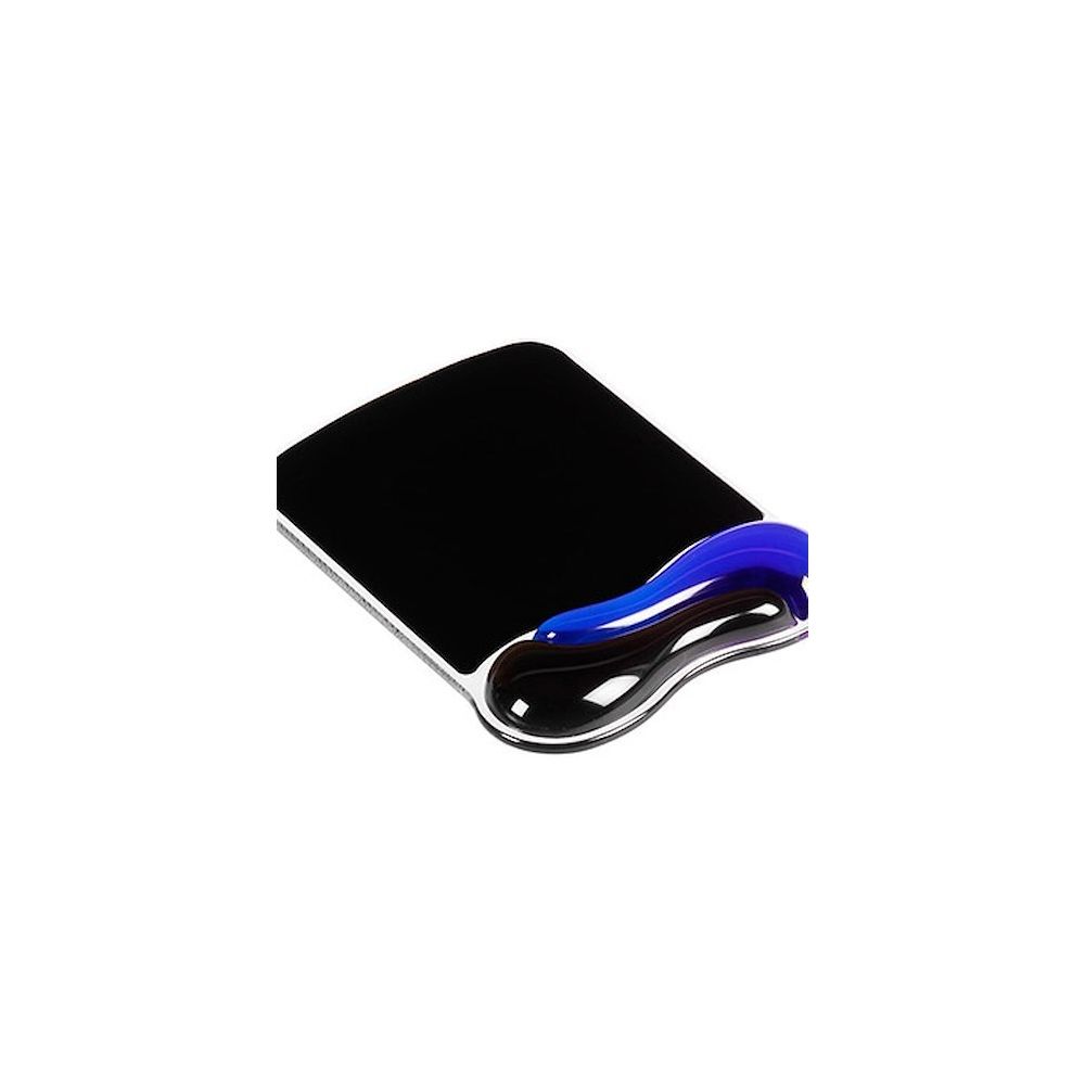 Kensington - Tapis souris avec repose-poignet ergonomique noir/bleu - Tapis de souris