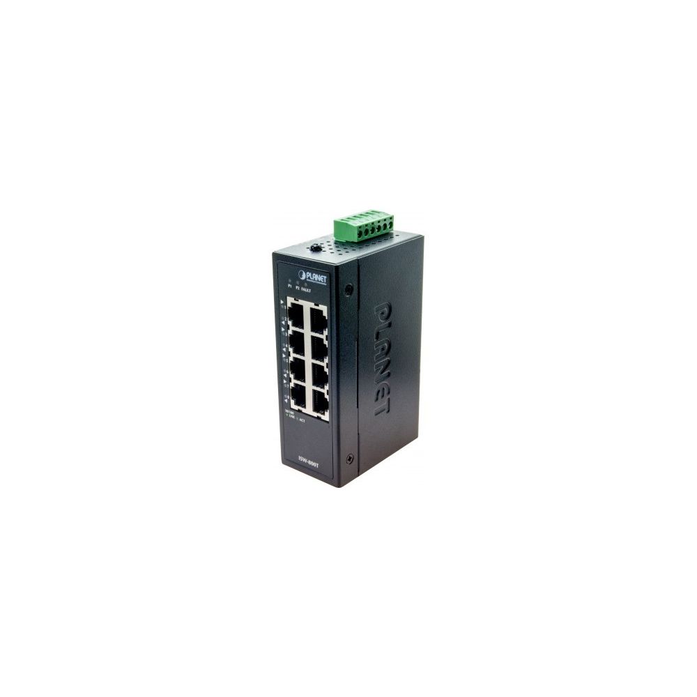 Planet Technology Corp - Planet ISW-800T switch indust. 8P 10/100 compact -40/+75° - Switch