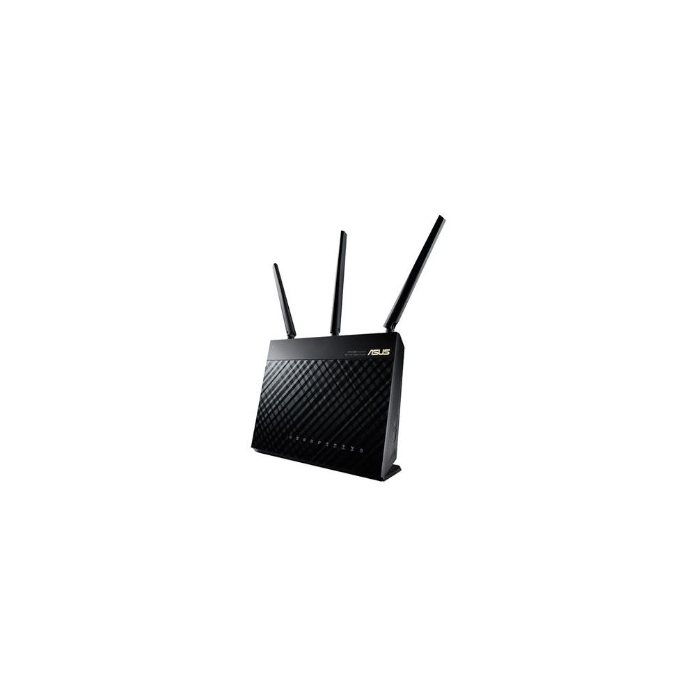 Asus - ASUS RT-AC68U routeur sans fil Bi-bande (2,4 GHz / 5 GHz) Gigabit Ethernet Noir - Modem / Routeur / Points d'accès