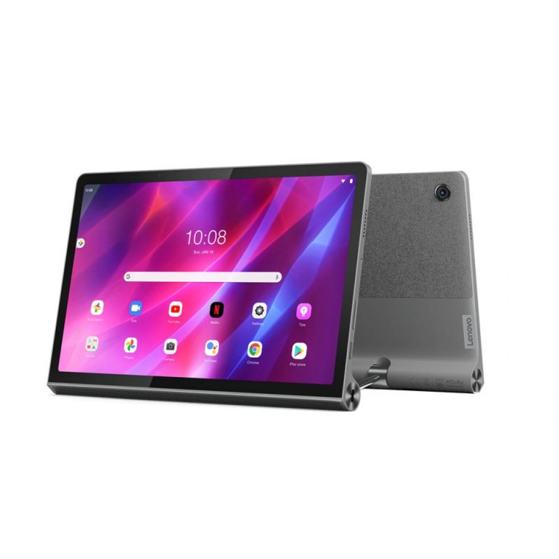 Lenovo - Lenovo Yoga Tab 11 MediaTek Helio G90T 11`` 2K IPS TDDI 400nits 4/128GB ARM Mali-G76 4G LTE 7500mAh IP52 Storm Grey - Tablette Android