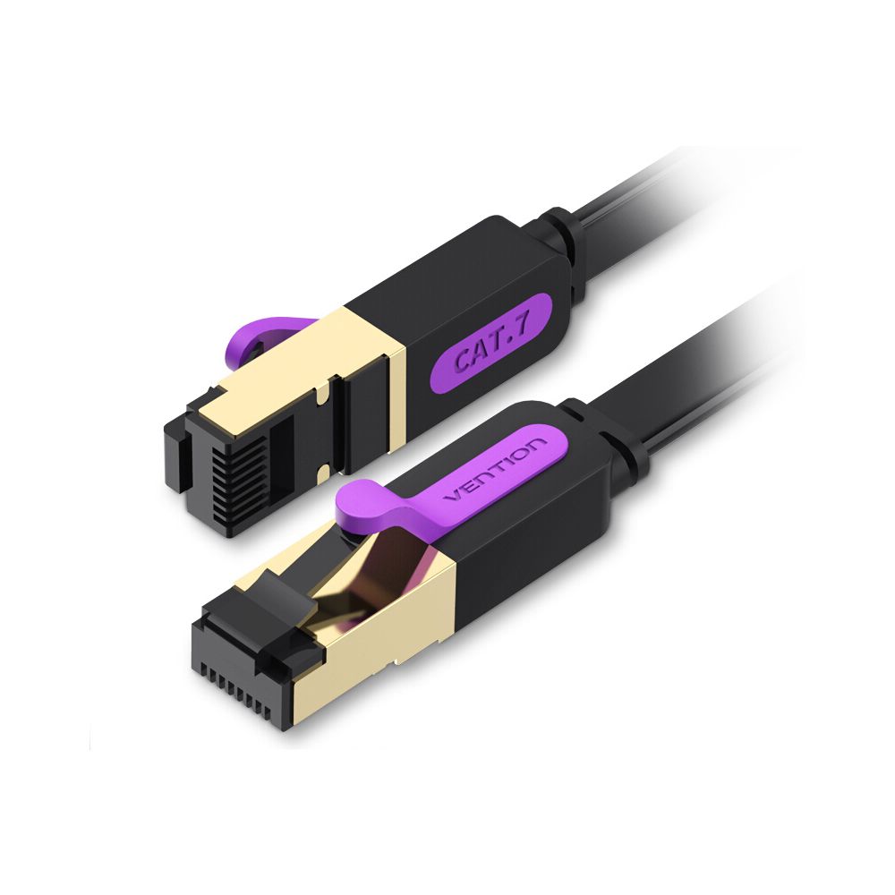 Generic - Câble Ethernet VENTION de cat. 7, câble de réseau plat rapide, 10 gigabits, câble de réseau local RJ45, pour entreprise à domicile - Modem / Routeur / Points d'accès