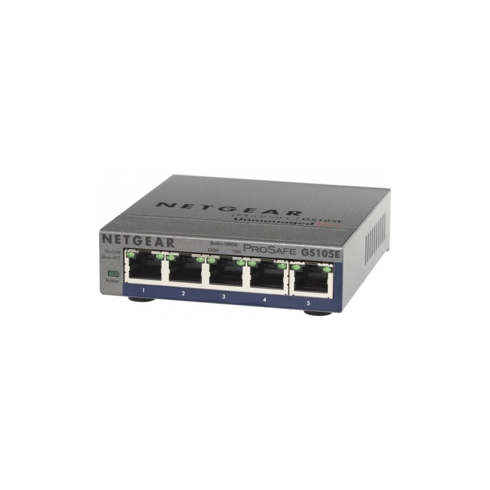 Netgear - Switch réseau RJ45 NETGEAR 5 ports Gigabit manageable GS105E - Switch