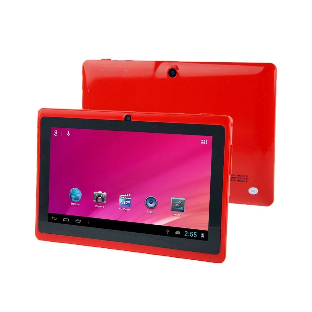 Wewoo - Tablette Tactile rouge Tactile, 7 pouces, 512 Mo + 8 Go, Android 4.0, Allwinner A33 Quad Core 1,5 GHz - Tablette Android