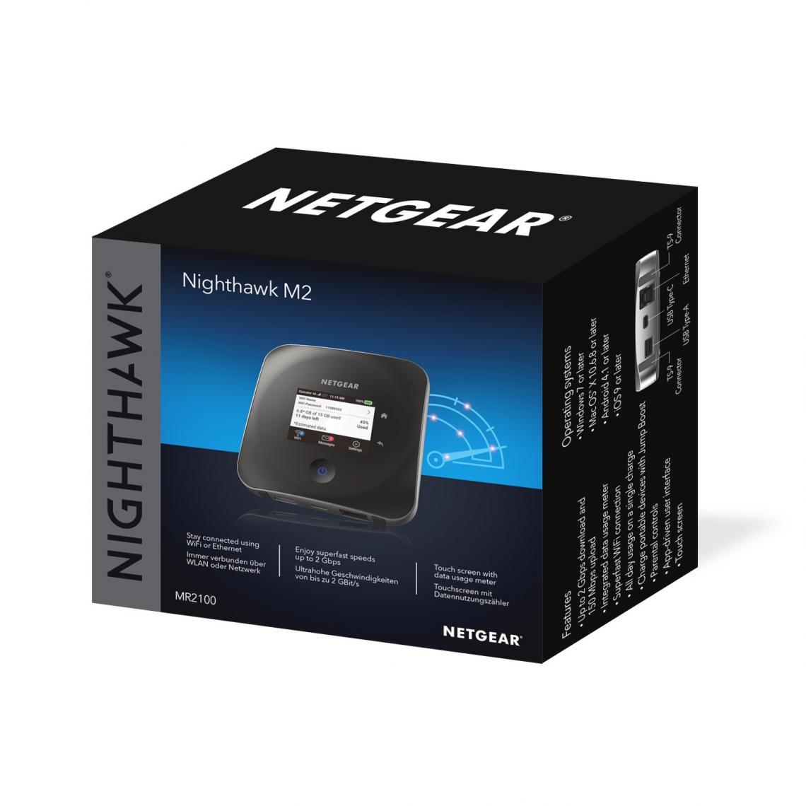 Netgear - NETGEAR NightHawk M2 Mobile Routeur - Modem / Routeur / Points d'accès