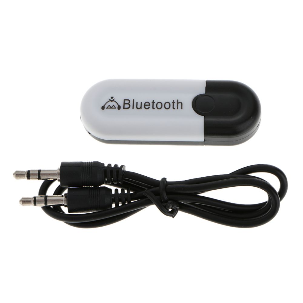 marque generique - 3.5mm Usb Sans Fil Bluetooth 4.0 + Edr Musique Récepteur Stéréo Adaptateur Blanc - Clé USB Wifi