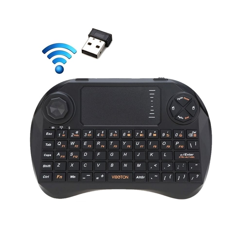 Wewoo - Pour PC / Pad / noir Android / Google TV Box / XBOX360 / PS3 Playstation 3 / HTPC / IPTV X3 83 touches QWERTY 2,4 GHz Mini clavier sans fil avec Touchpad et 3 LED indicateur - Clavier