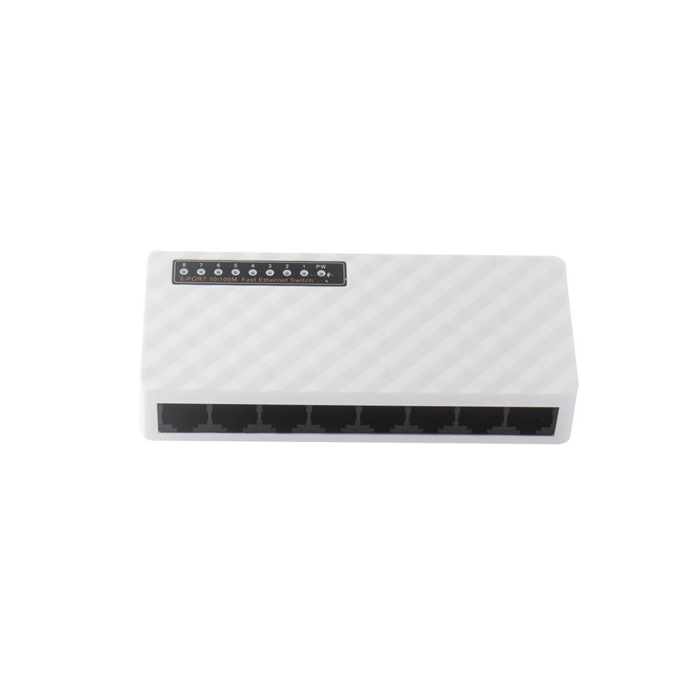Wewoo - Commutateur Fast Ethernet Mini 8Port 10 / 100Mbps - Modem / Routeur / Points d'accès