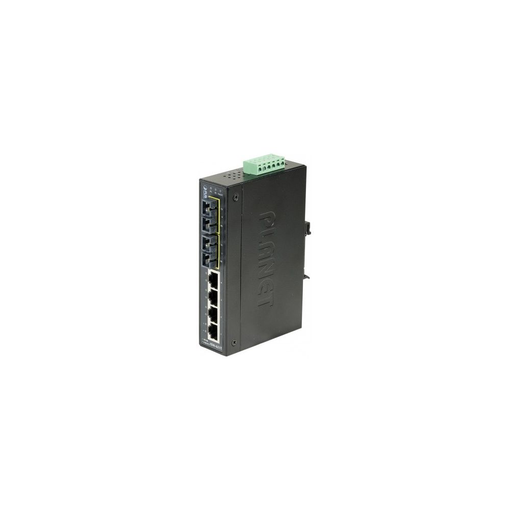 Planet Technology Corp - Planet ISW-621T sw ind 4P 10/100 + 2 100FX sc mm -45/75° - Switch