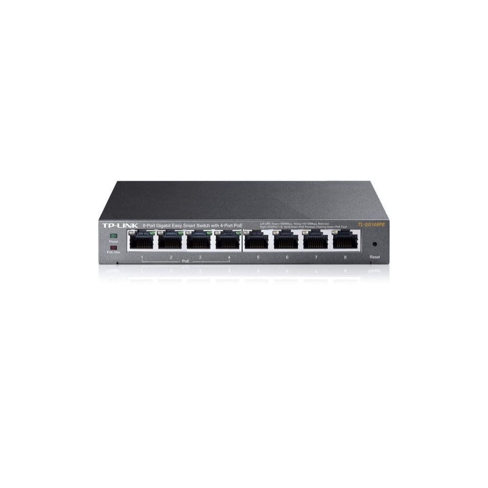 TP-LINK - Tp-link TL-SG108PE easy switch 8P Gigabit dont 4 poe - 55W - Switch